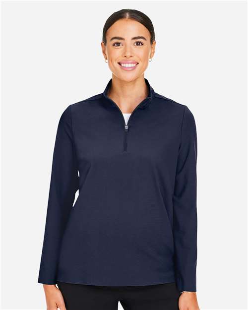 Women's CrownLux Performance® Windsor Welded Quarter-Zip Pullover - DG410W 4