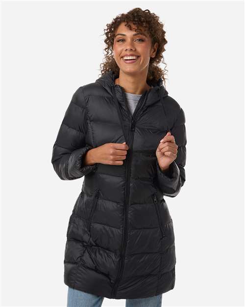 Women's Poly-filled 3/4 Length Coat - W26720 4