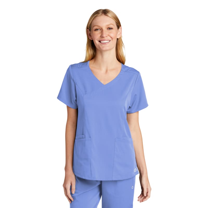 WonderWink Women's Premiere Flex Mock Wrap Top 16