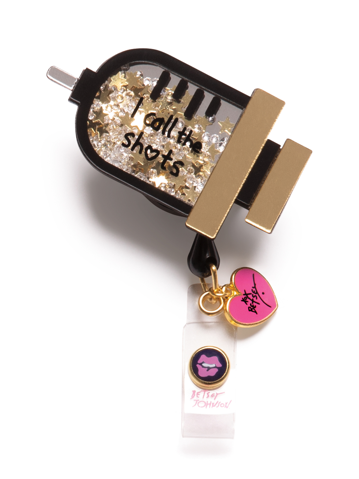 koi - Betsey Johnson - Retractable Cord With Snap Badge Holder Badge Reel 4