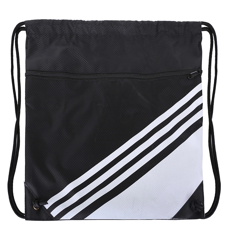 Nylon Drawstring Backpack w/ Reinforced Corner 2
