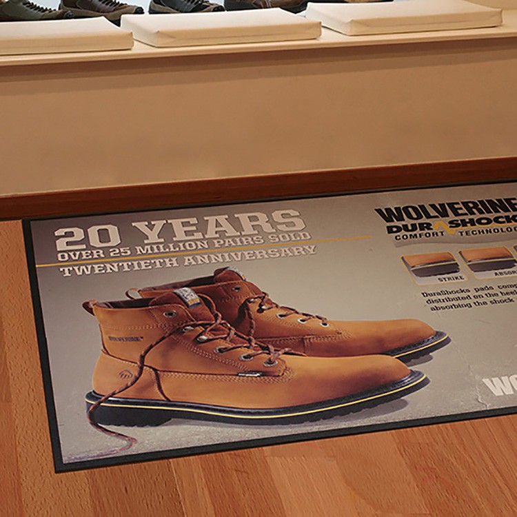 Floor Impressions Indoor/Outdoor All-Rubber Logo Mat (3'x5') 2