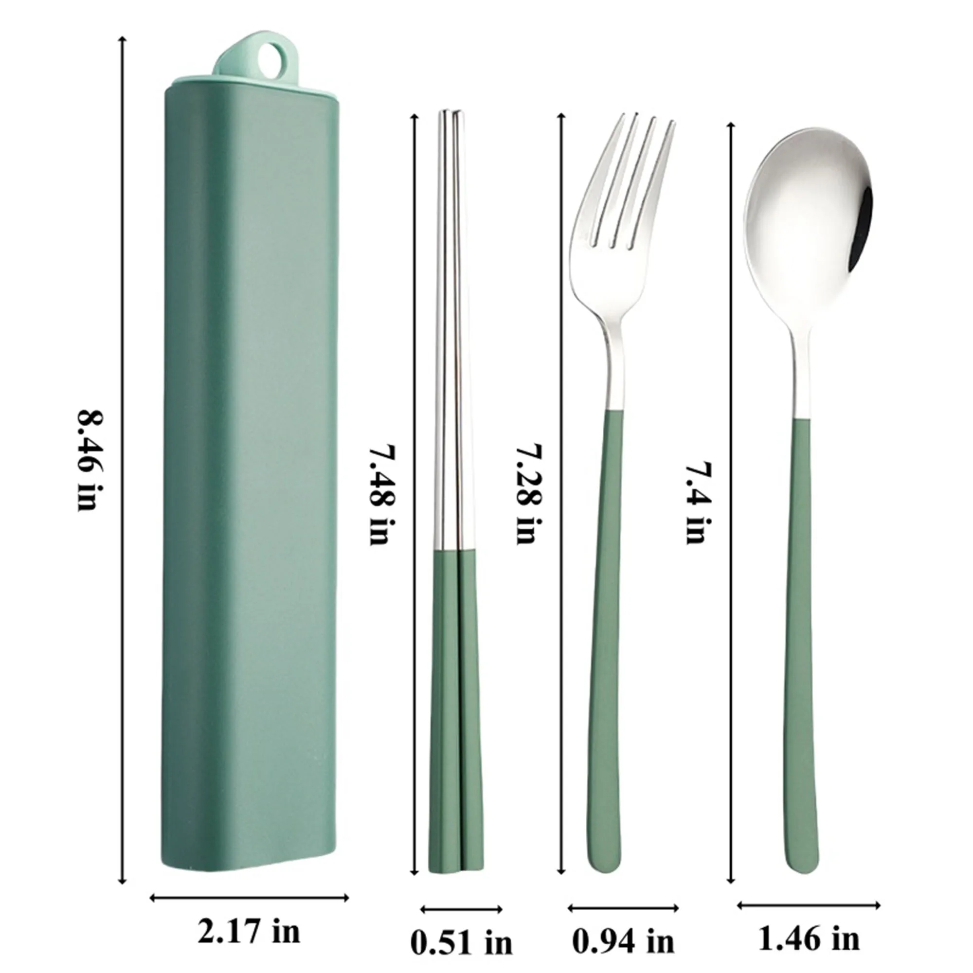 Stainless Steel Chopsticks Spoon Fork Cutlery 2