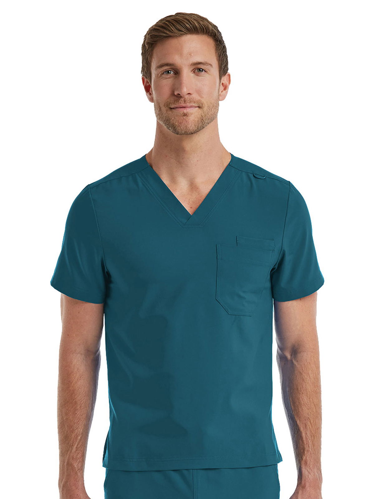 ScrubJoy Fit-4-All - Unisex One-Pocket V-Neck Top