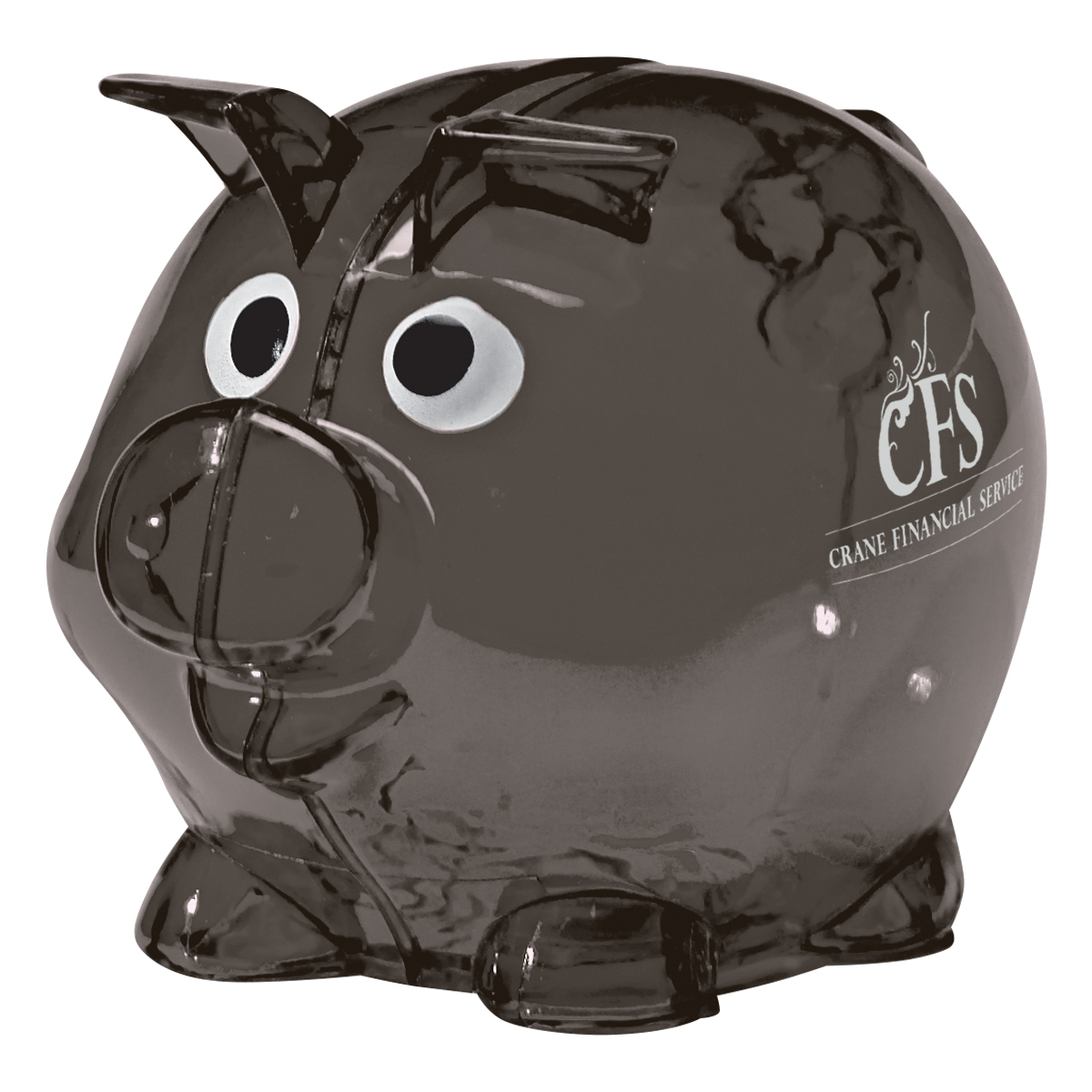 Mini Plastic Piggy Bank, custom desk accessory with logo imprint 5