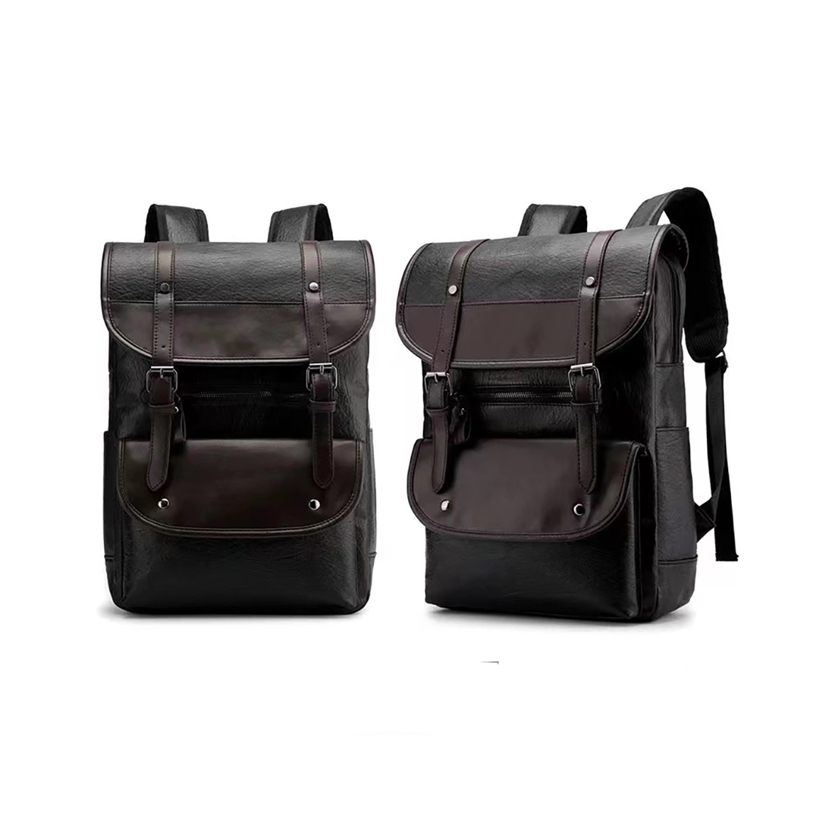 Vintage PU Leather Backpack 10