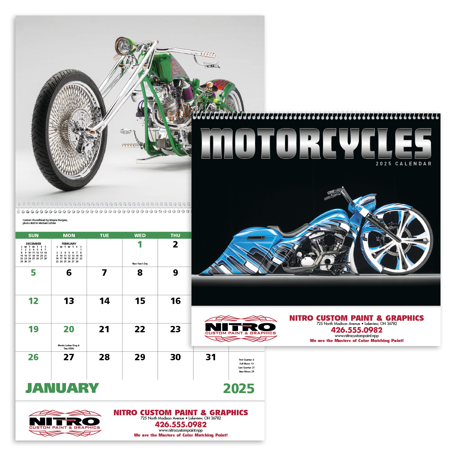 Good Value™ Motorcycles - Spiral Calendar 20