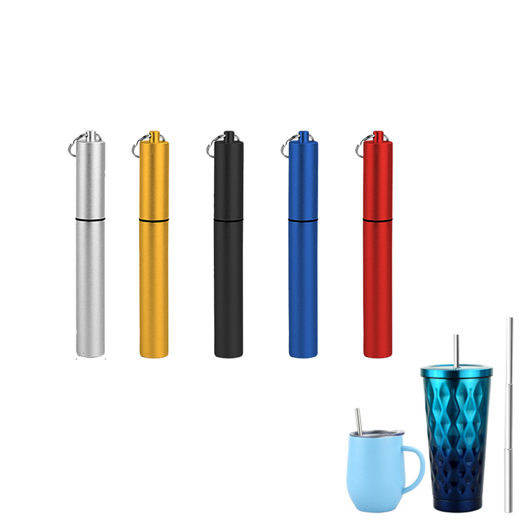 Stainless Steel Telescopic Straw Set 1