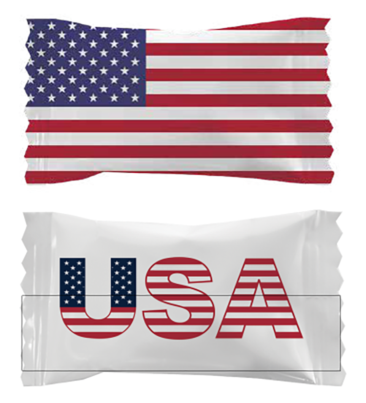 Assorted Sour Candies in Flag wrapper 1