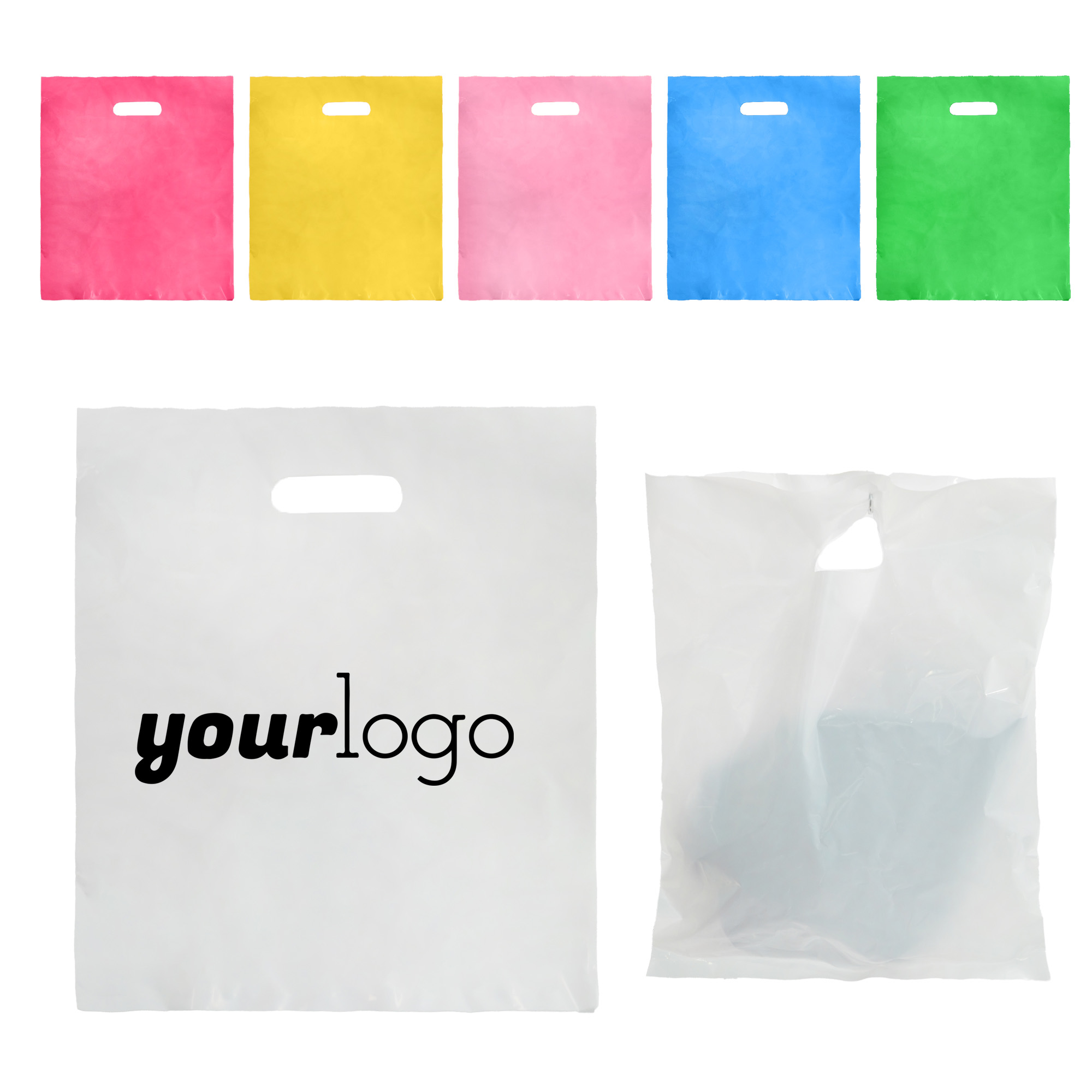 Rush Service Plastic Die Cut Shopping Bags 4