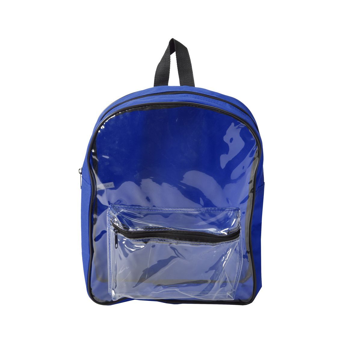600D Poly W/Clear PVC Front Backpack (Bag, Backpack) 2