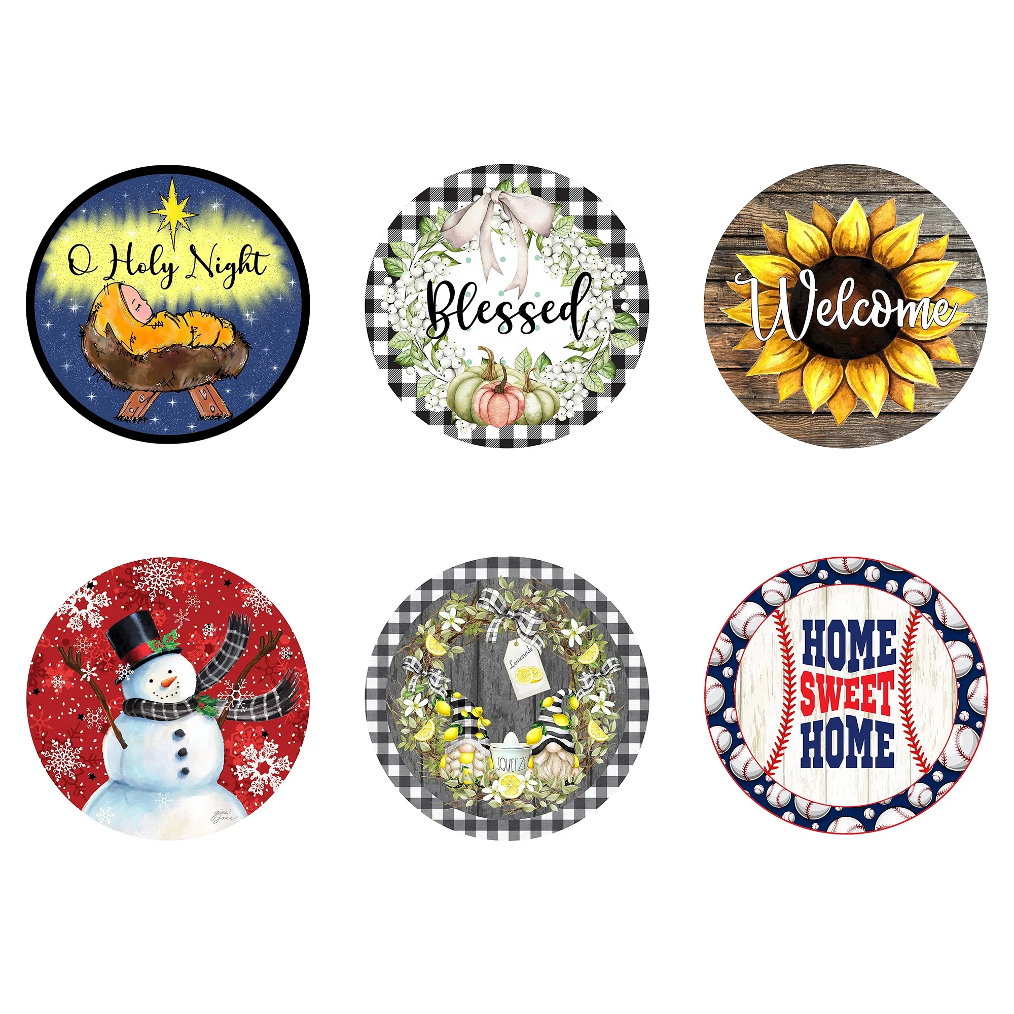 MOQ50 Custom Round Metal Signage 2