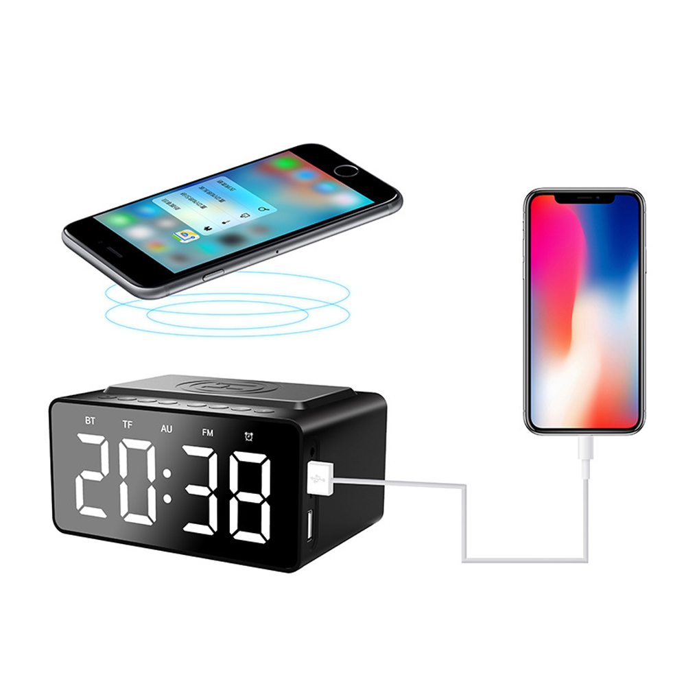 Alarm Clock With Wireless Charging And Speaker 3