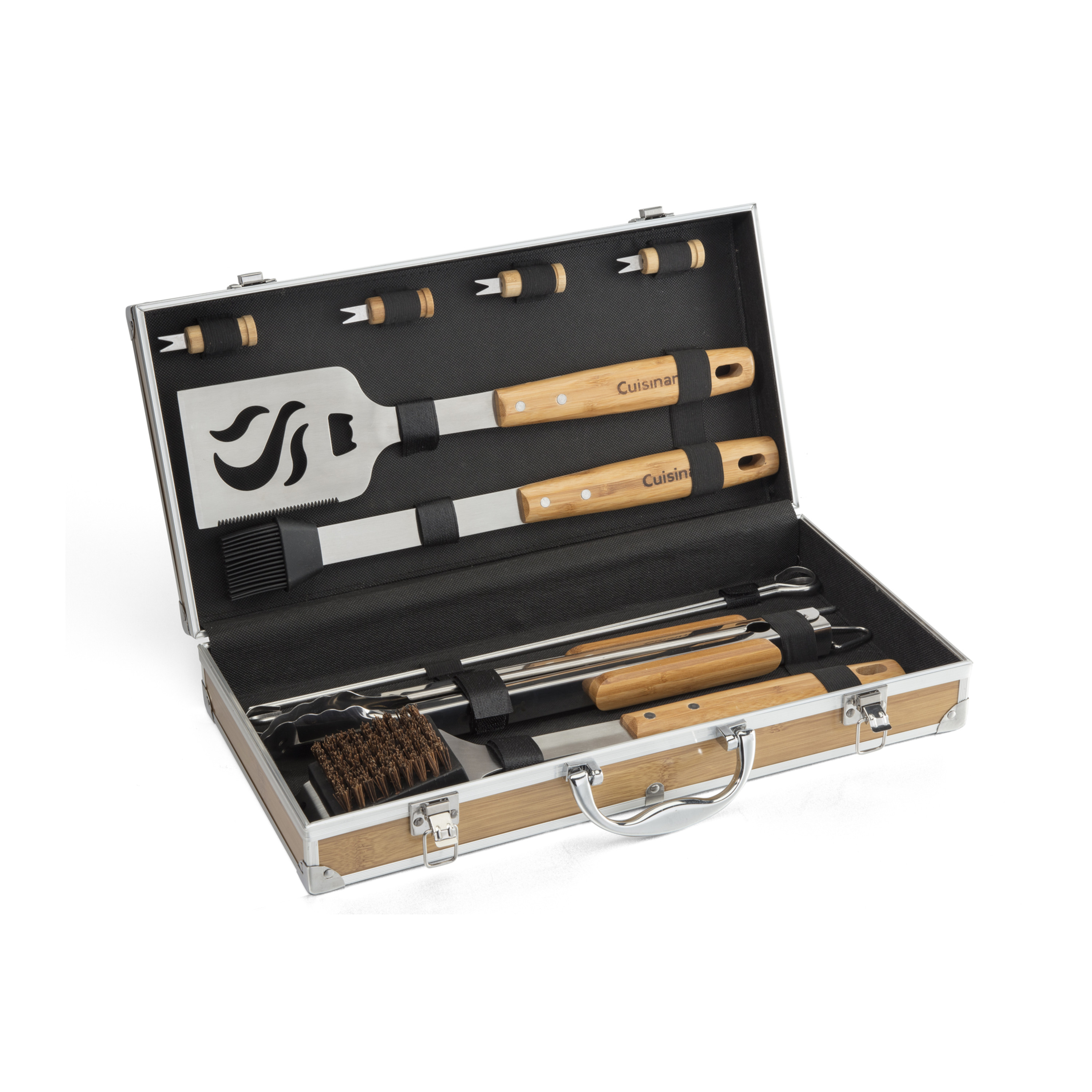 Cuisinart Outdoors® Bamboo 13 PC Grill Tool Set 7