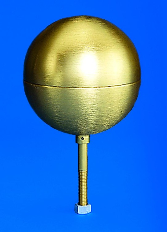 Flush Seam Aluminum Gold Ball - 3" Diameter 1