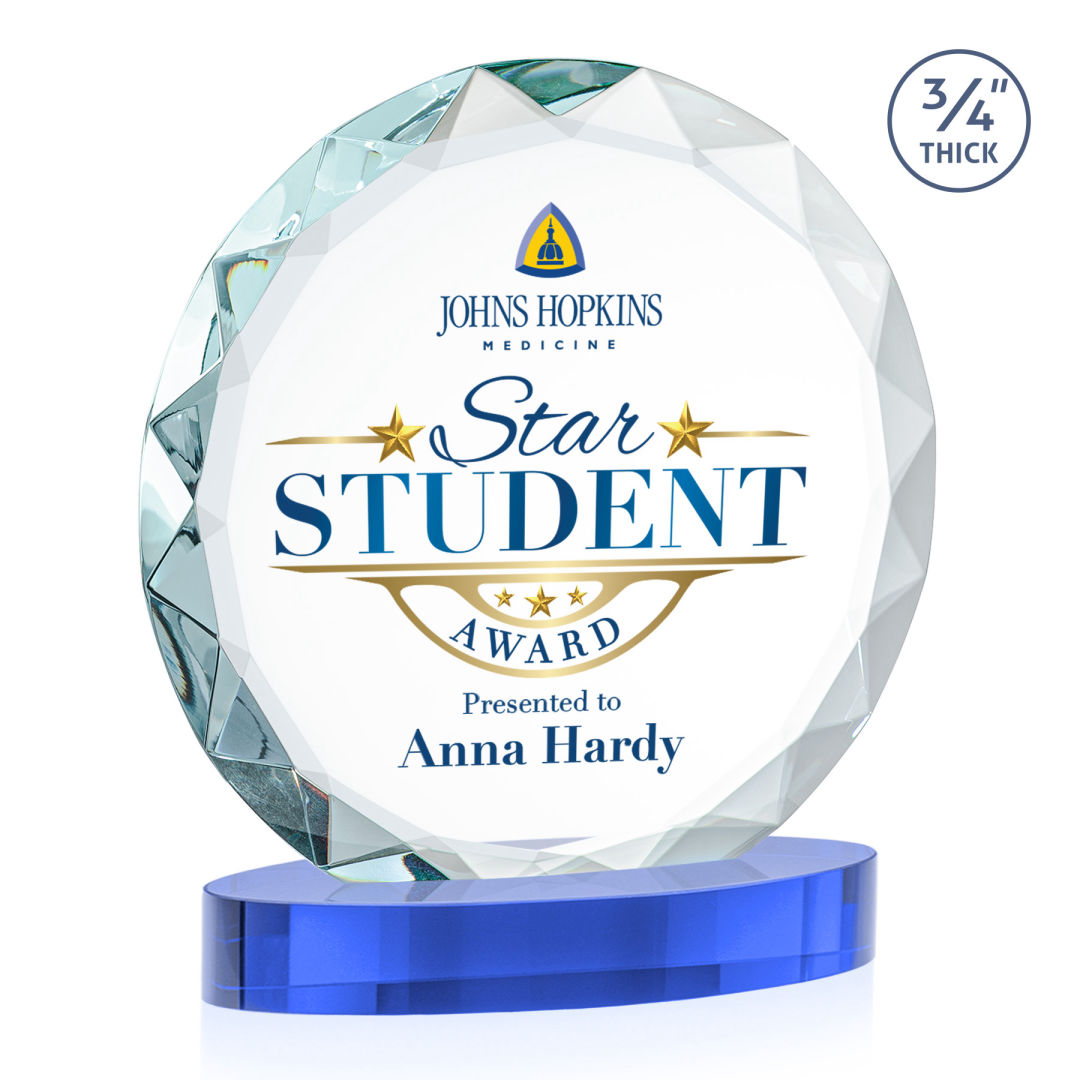 Centura VividPrint™ Award on Alberton Base - Sky Blue 4