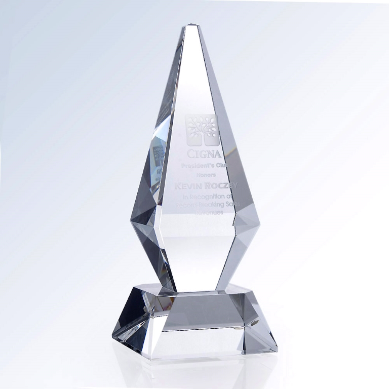 Medium Excellence Crystal Award