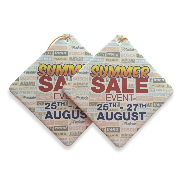 Paper Diamond Shape Auto Air Fresheners 3