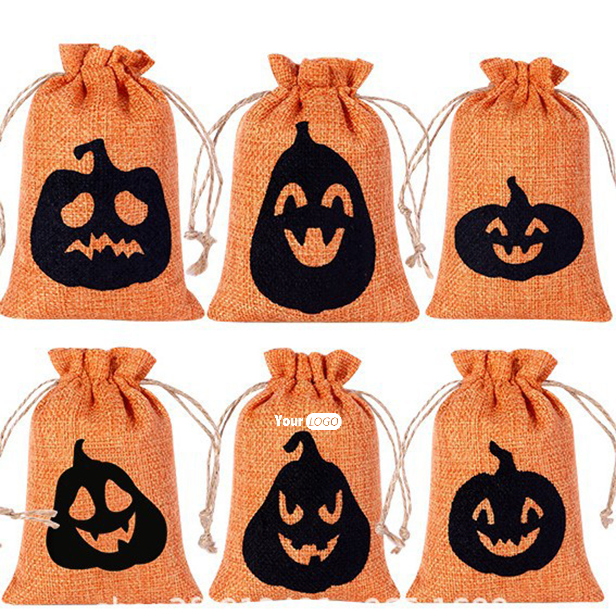 Pumpkin Face Halloween Gift Bags 2