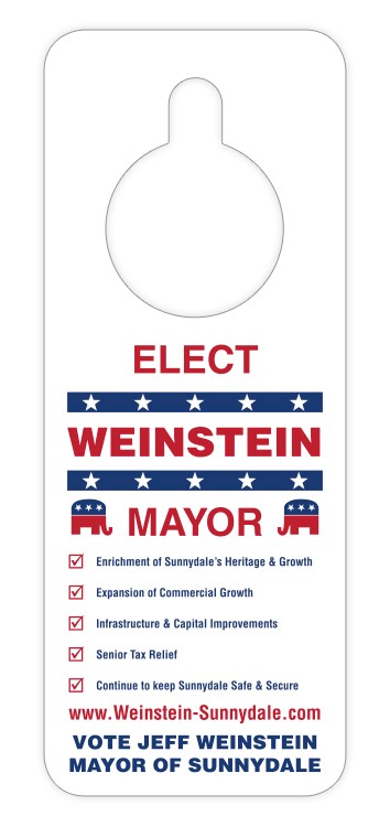 Door Hanger - 3x8 Extra-Thick Laminated - 24 pt. 2