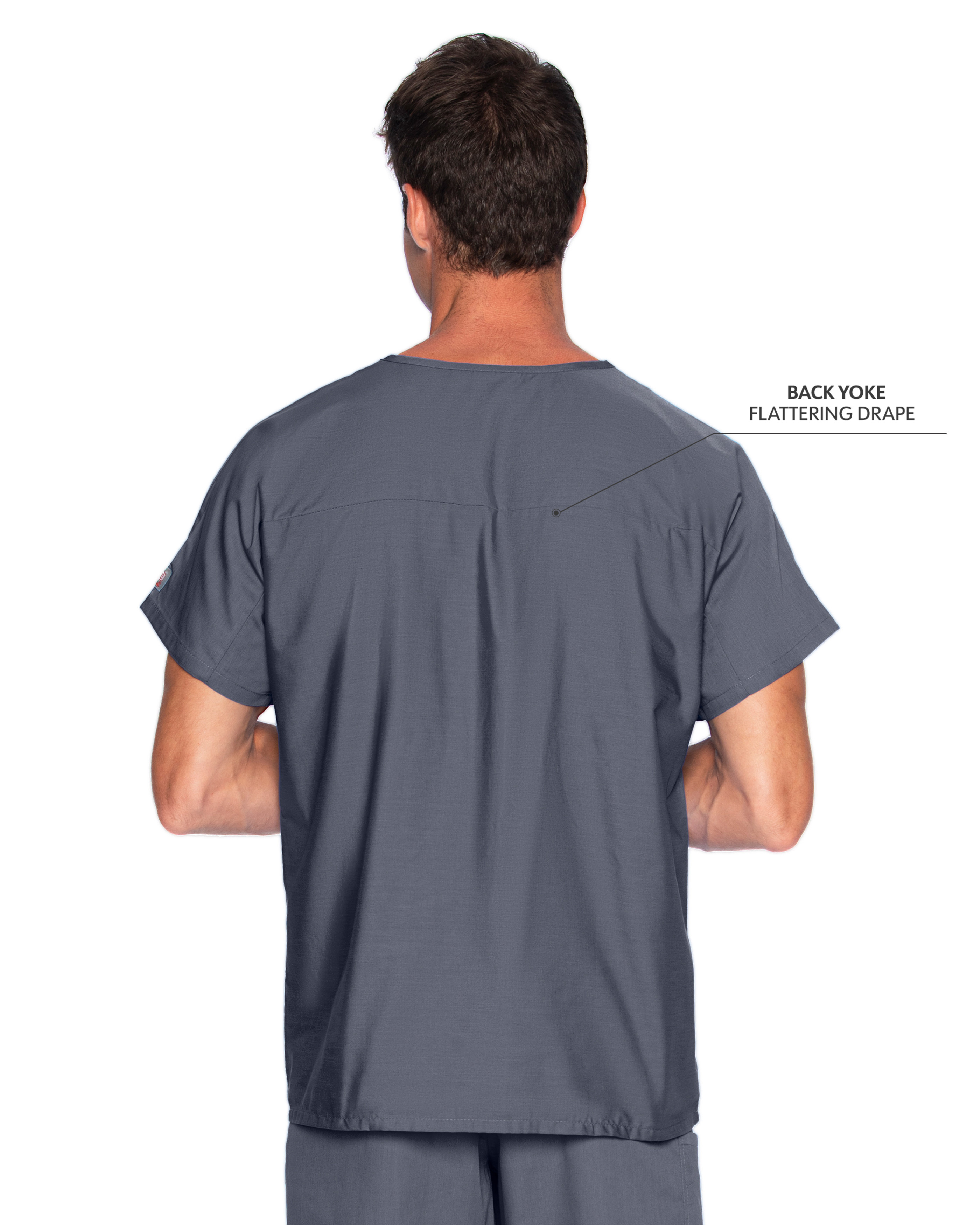 Landau - ScrubZone - Unisex One-Pocket Dolman Sleeve Tuckable V-Neck Top 32