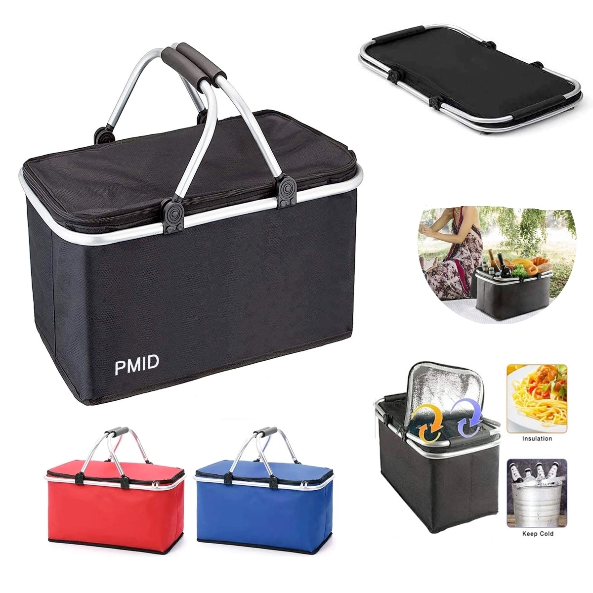 Insulated Cooler Picnic Basket 4
