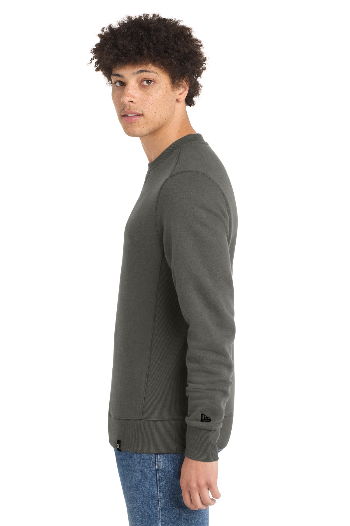 New Era French Terry Crew. NEA501, custom hoodie or sweatshirt with logo imprint 26