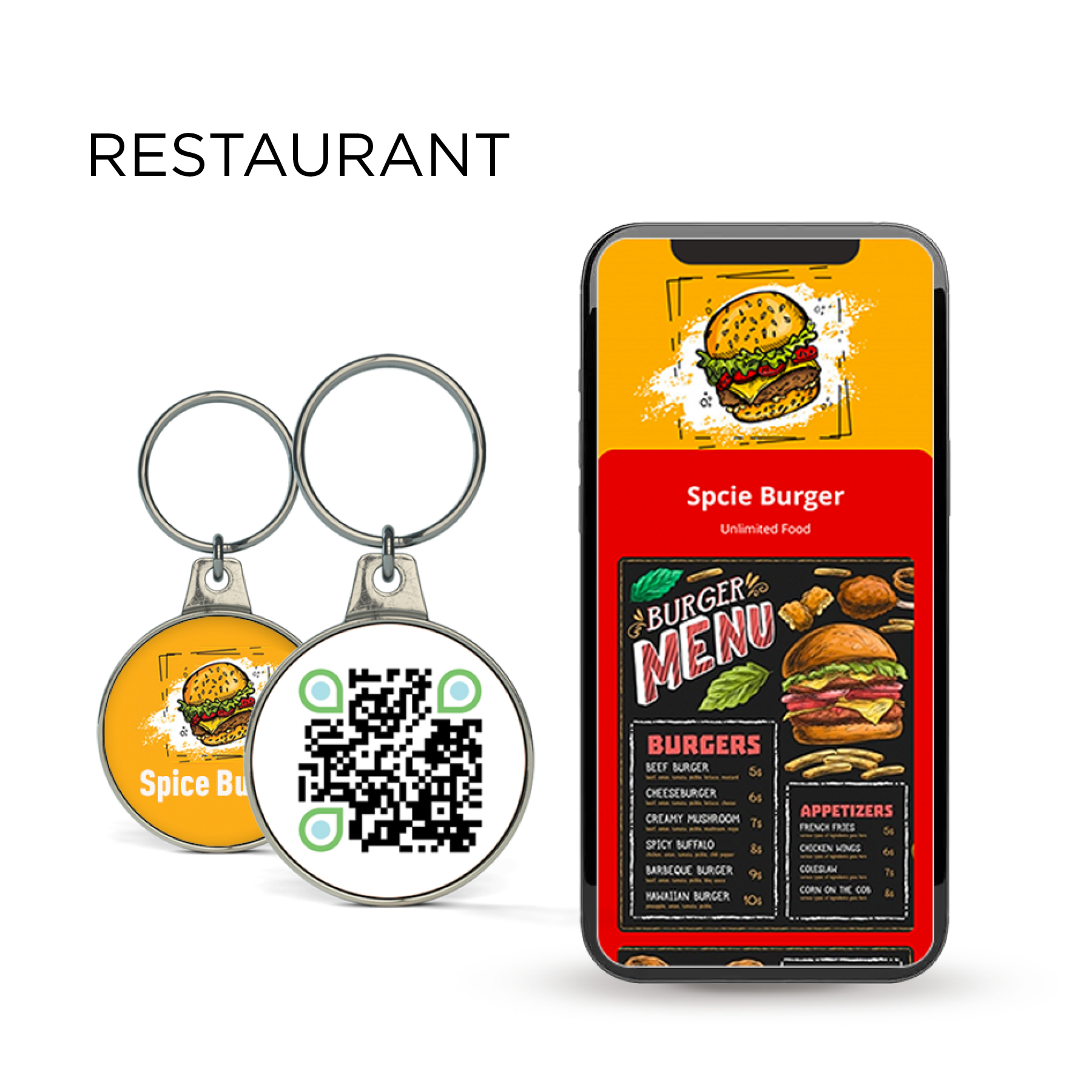 Qr Code Key Chain 6