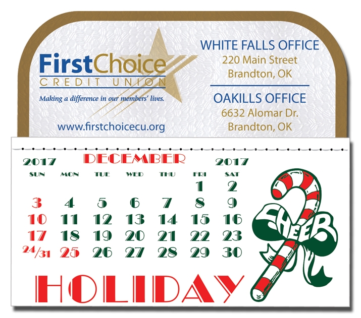 Kwik Stik Gold Frame 6 Mil Smooth White Vinyl Padded Calendar 5