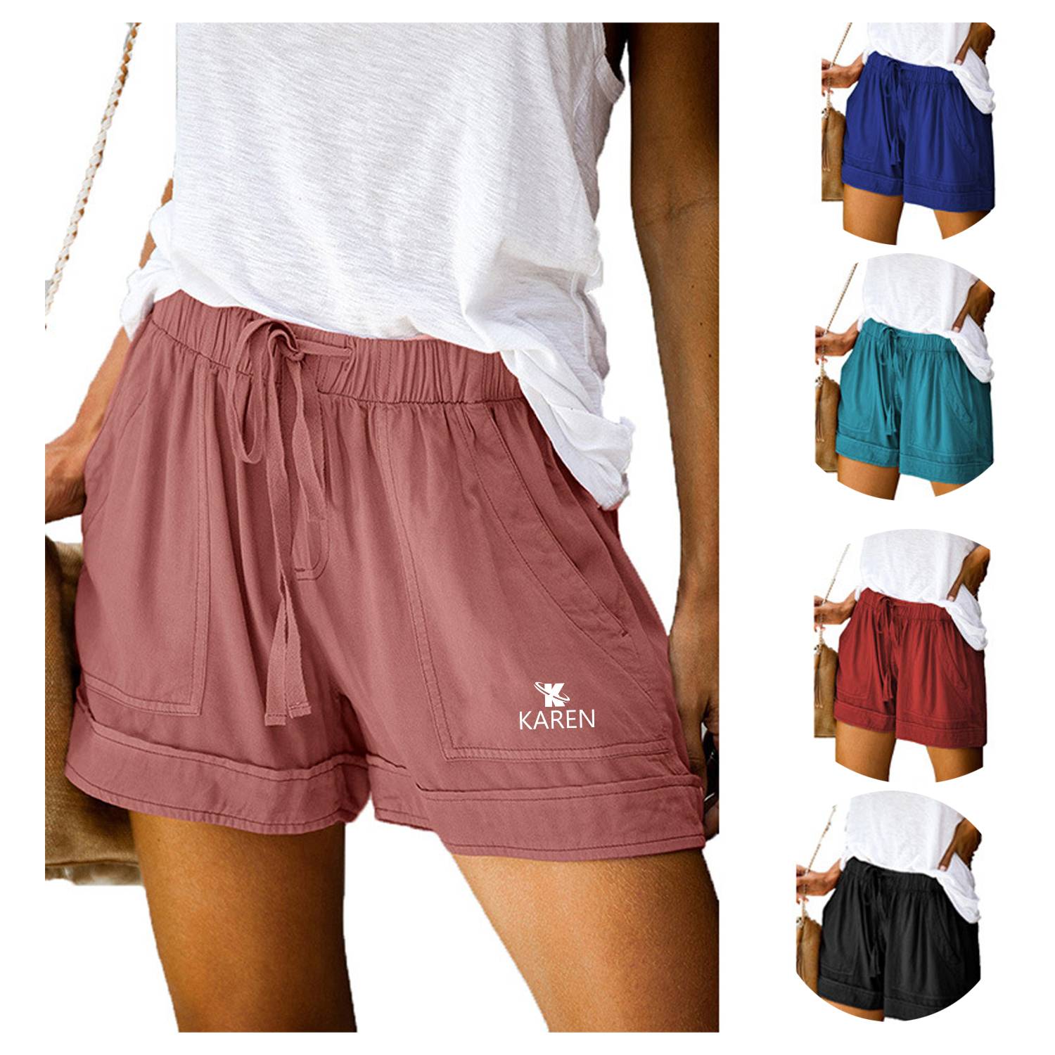 Plus Size Womens Casual Shorts 5