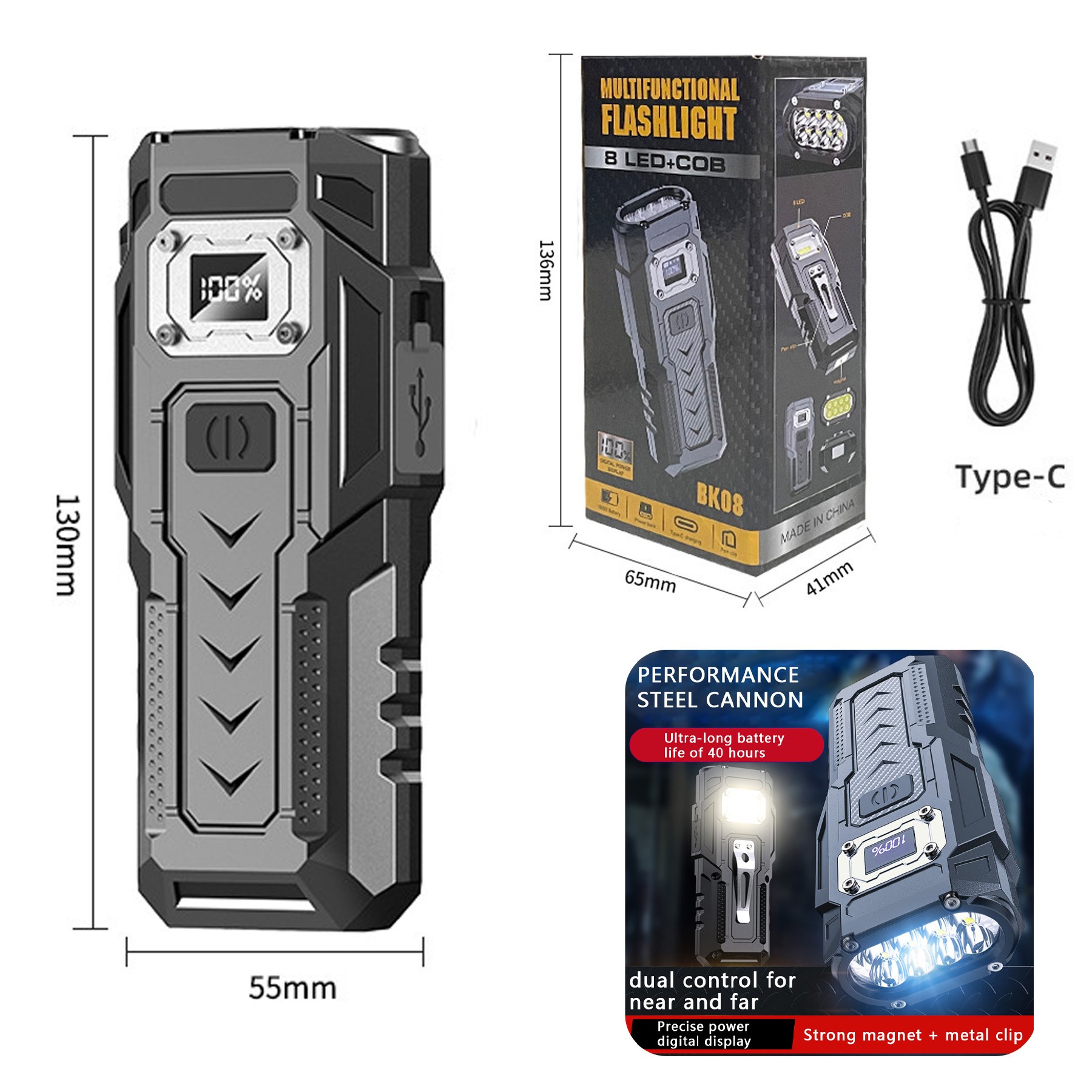 Multi-Functional Pen Clip Flashlight 2