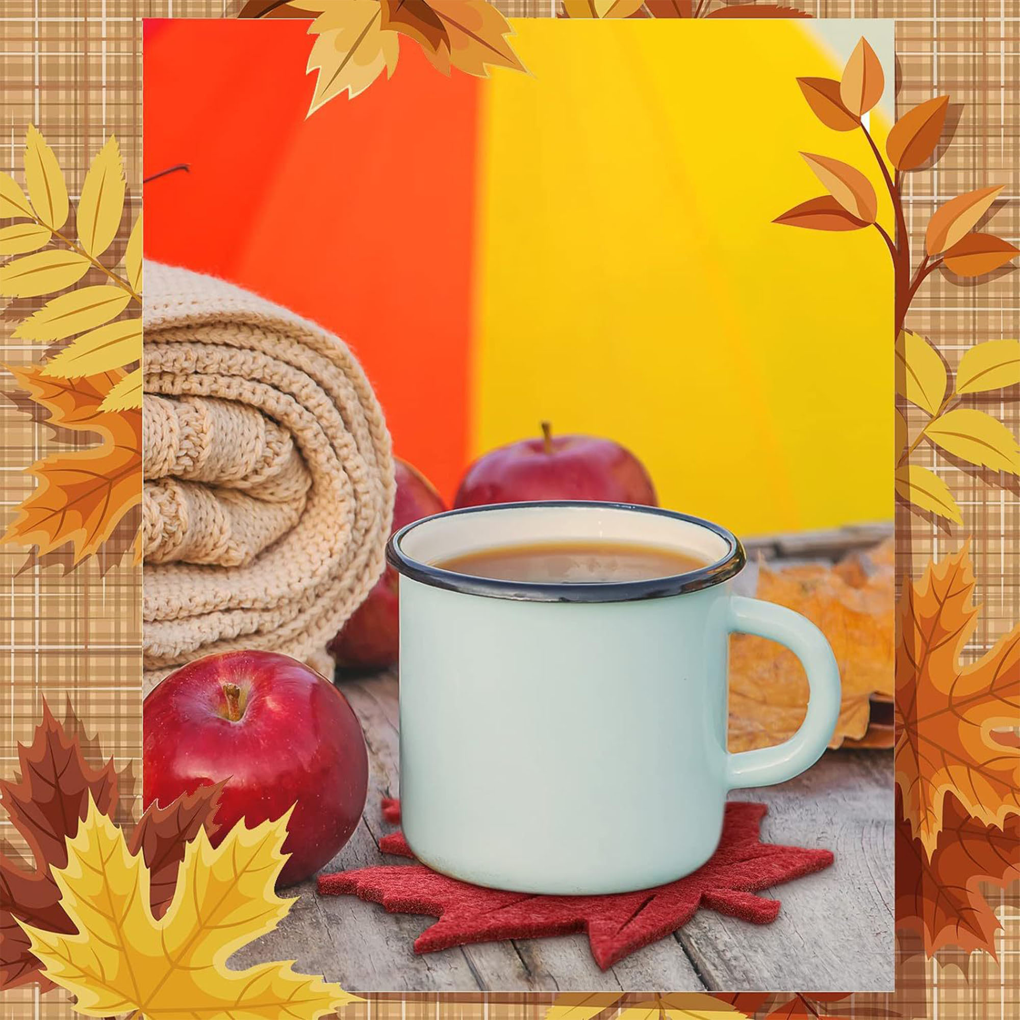Maple leaf Felt Coaster 6