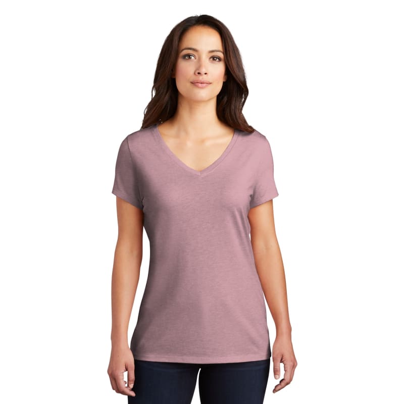 District Women's Perfect Tri V-Neck Tee. 101