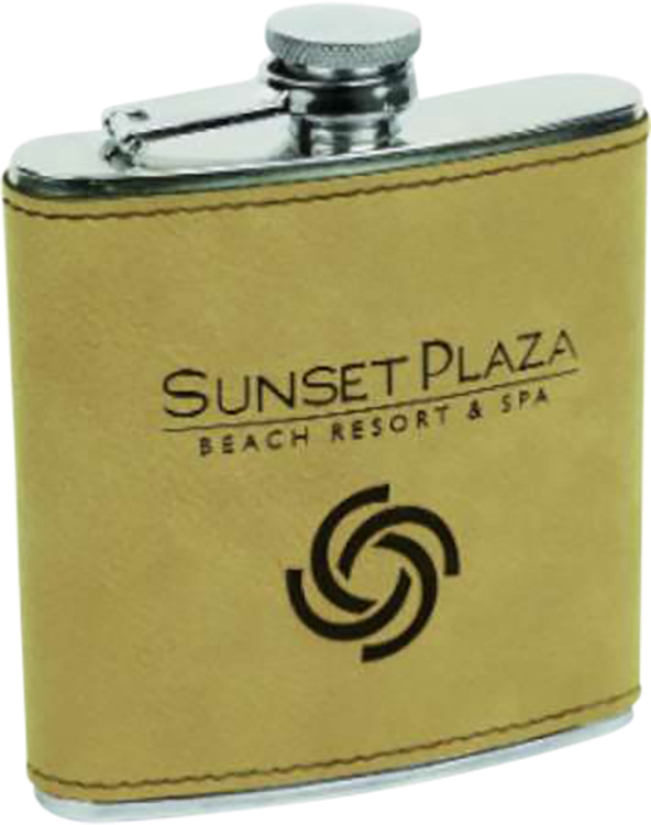 Lane Leatherette Flask, custom water bottle with logo imprint 2