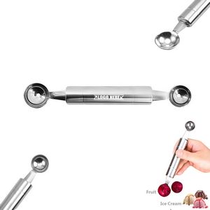 Metal Dual Headed Ice Cream Scoop Salad Spoon 9