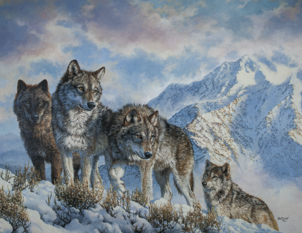 Good Value™ Wildlife Canvas - Stapled Calendar 21