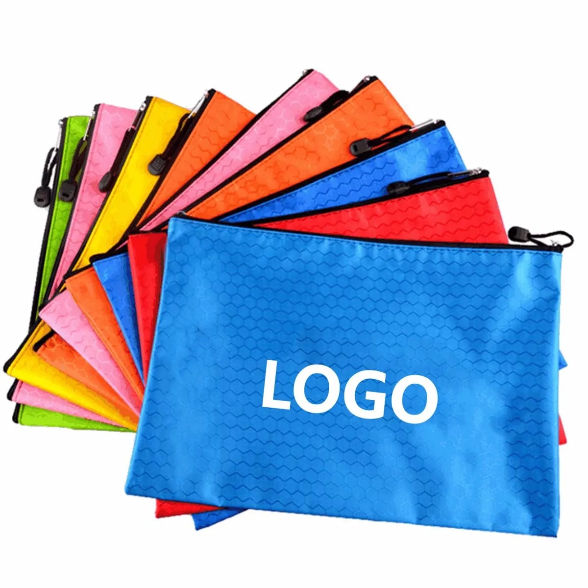 A4 Size Waterproof Oxford Office Zipper File Bags 3