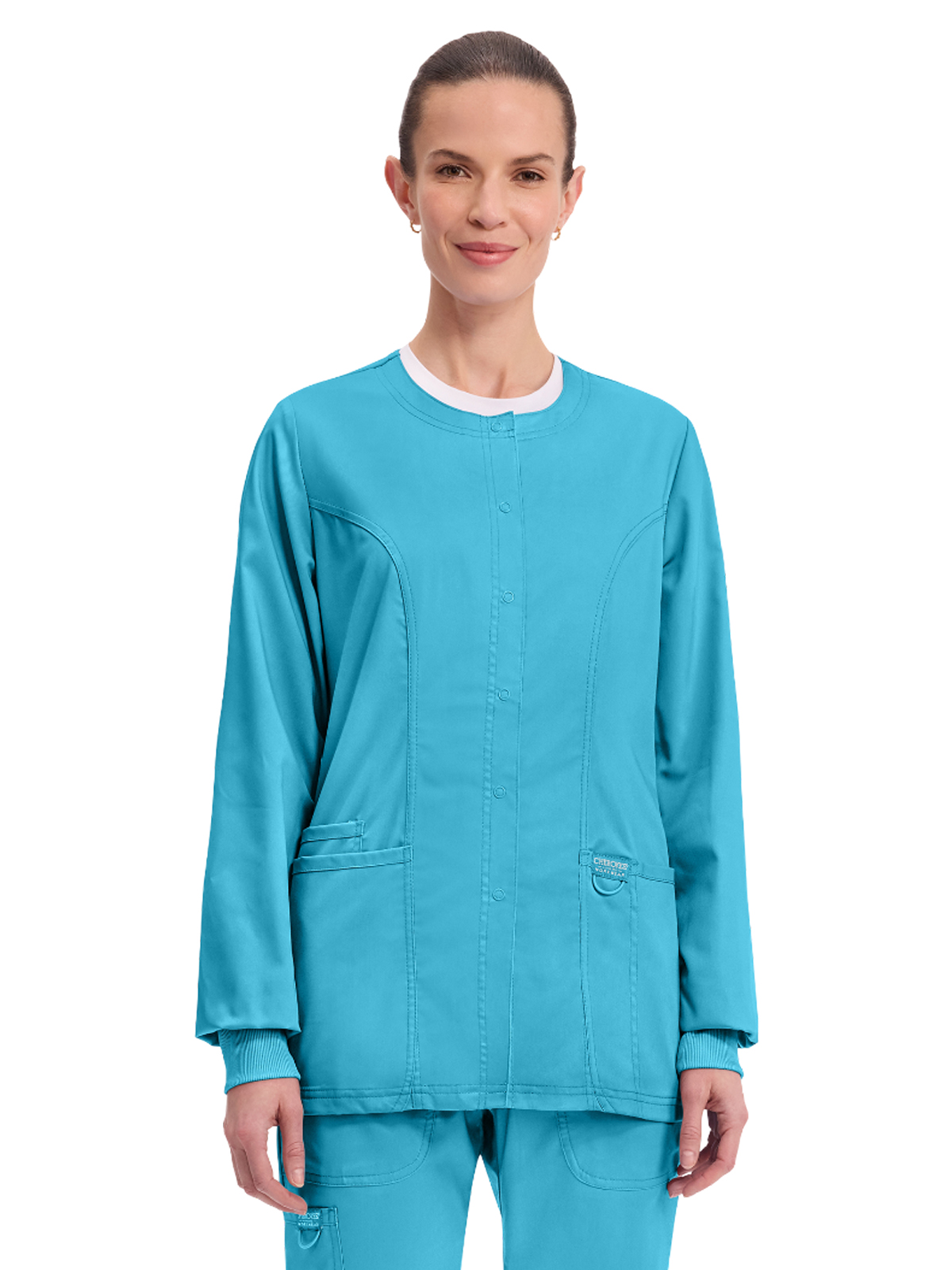 Cherokee - Workwear Revolution - Women's 3-Pocket Snap Front Jacket 49