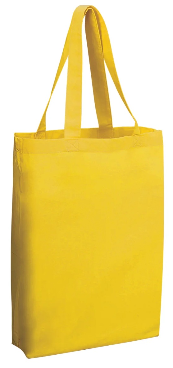 Canvas Shopper Tote with 5" Bottom Gusset, custom tote bag with logo imprint 13