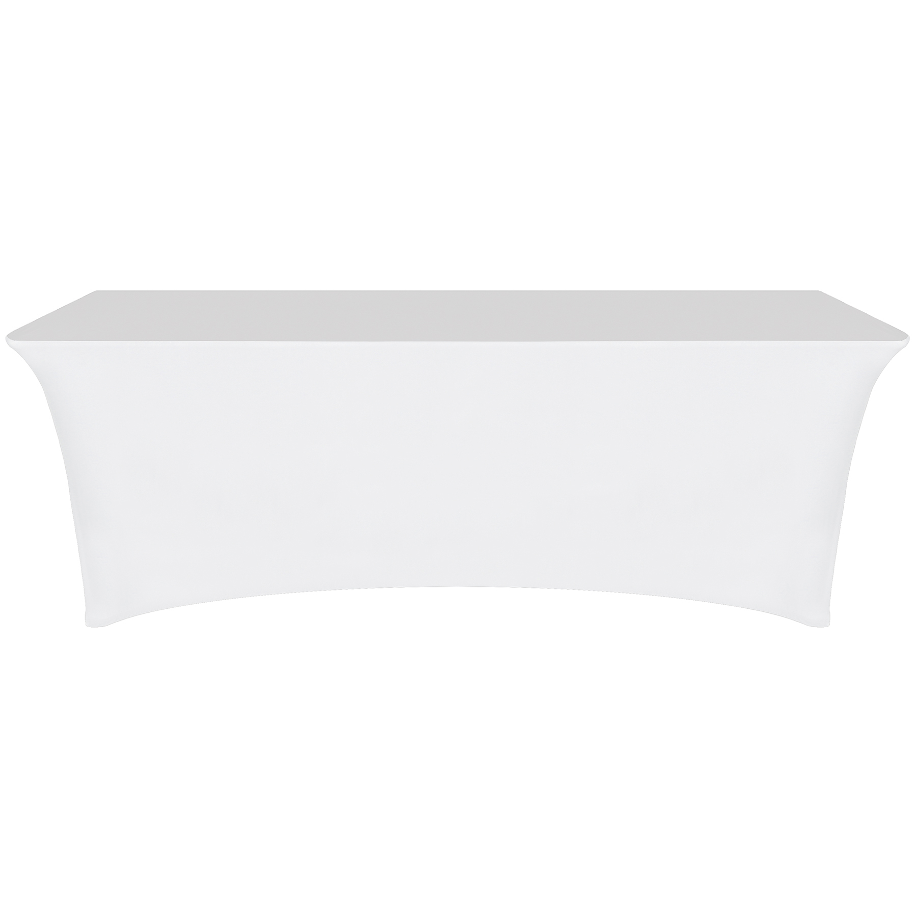 8' Customized Open Back Stretch Style Table Cover 4