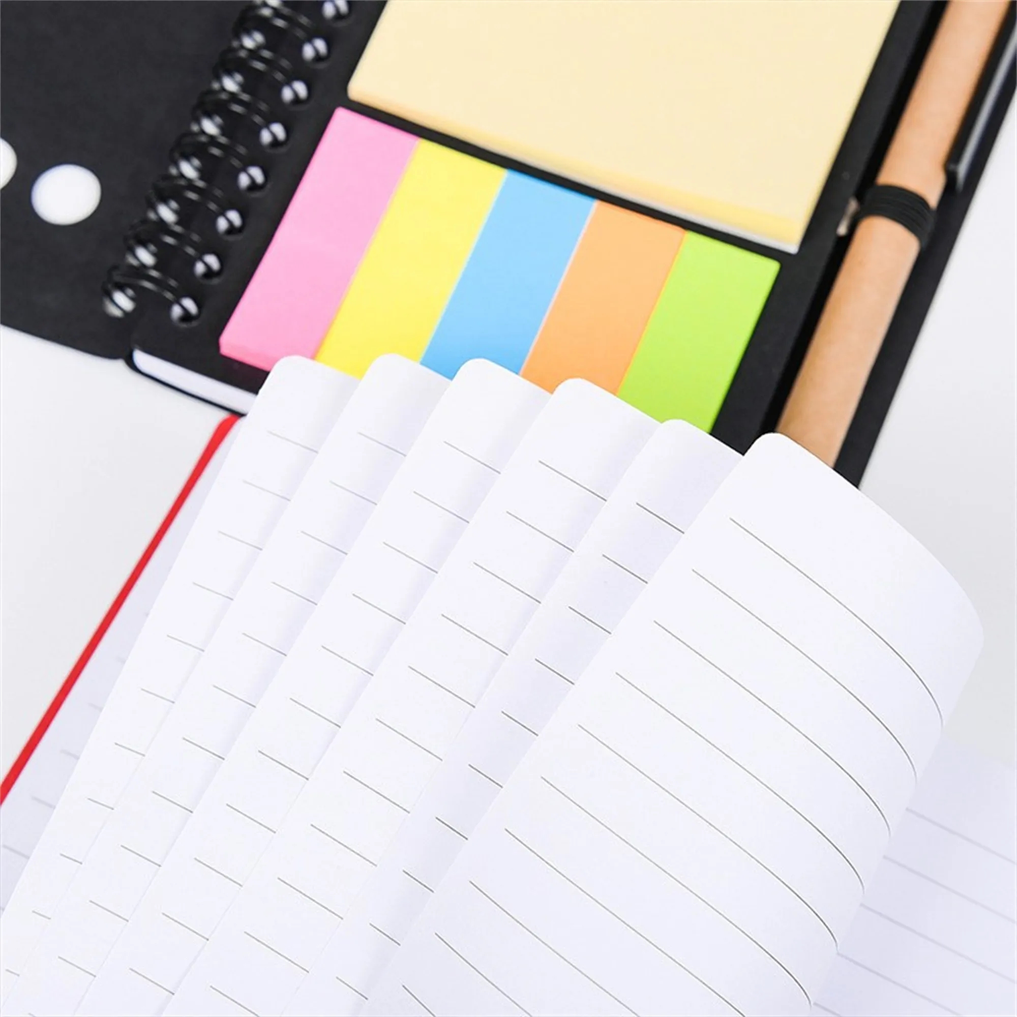 Spiral Sticky Notes Notebook with Pen 6