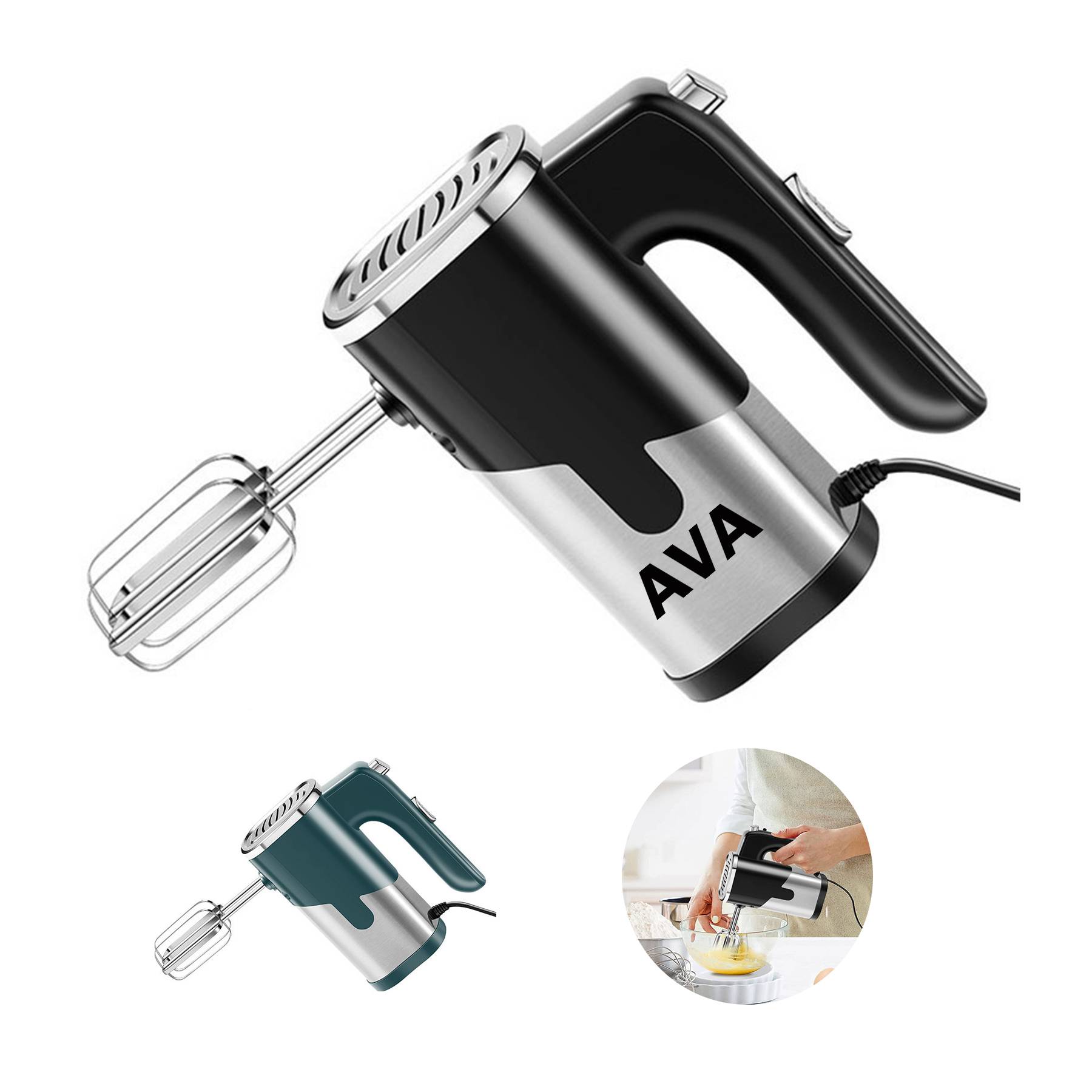 Stainless Steel Electric Egg Beater 2