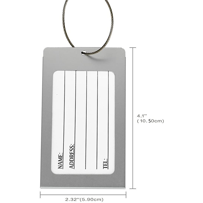 Aluminum Metal Travel ID Identifier Tag 7