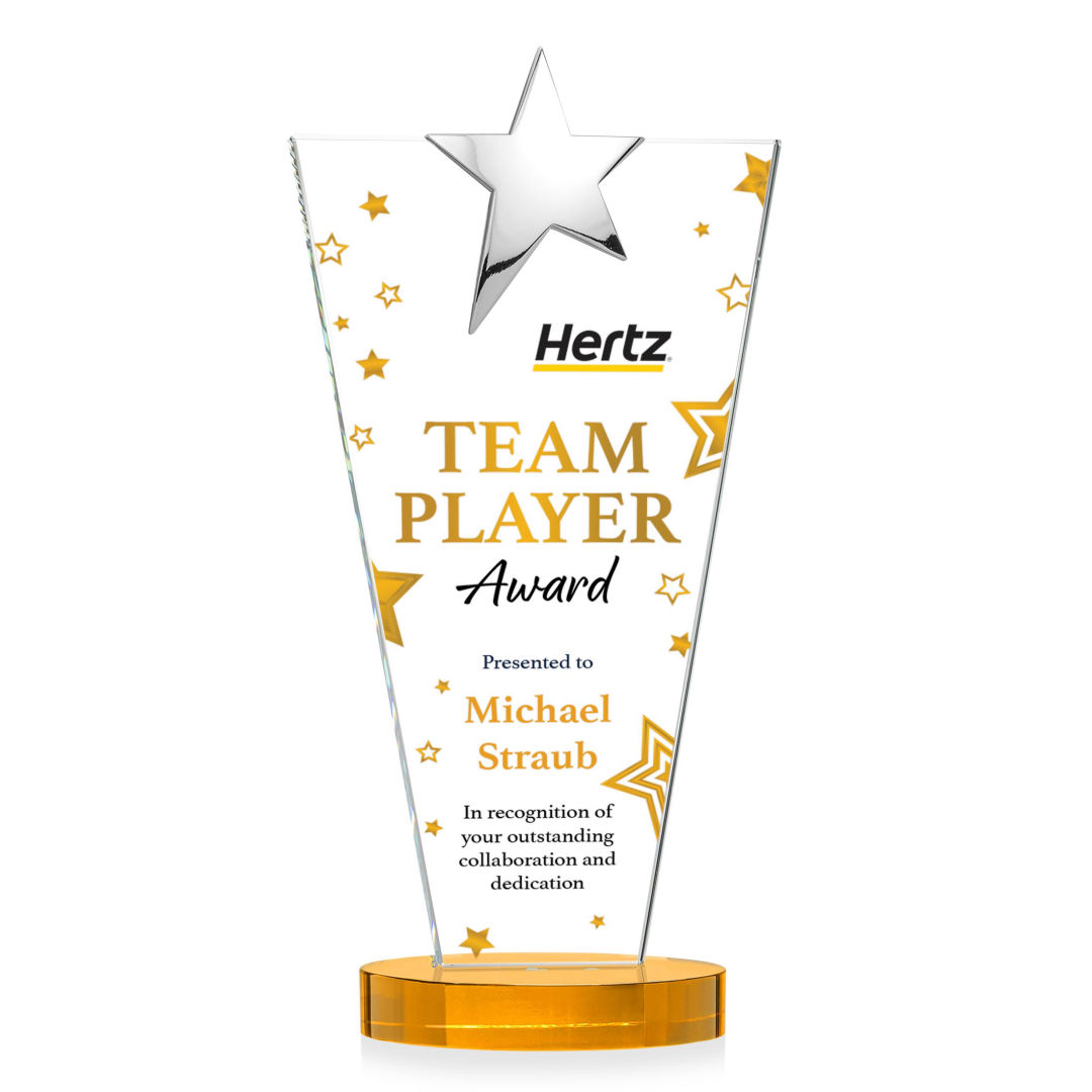 Mantella Chrome Star VividPrint™ Award - Amber 3