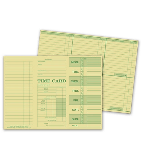Weekly Time Cards 1