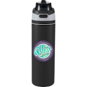 Elvin 28oz Recycled Stainless Flip Straw Bottle, custom water bottle with logo imprint 110