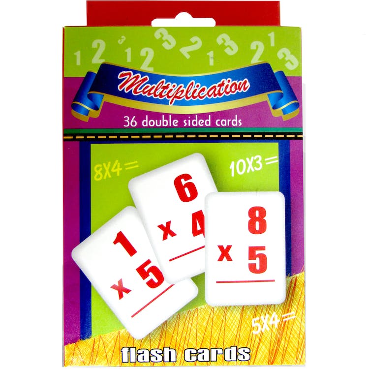 Multiplication Flash Cards - 36 Cards 2