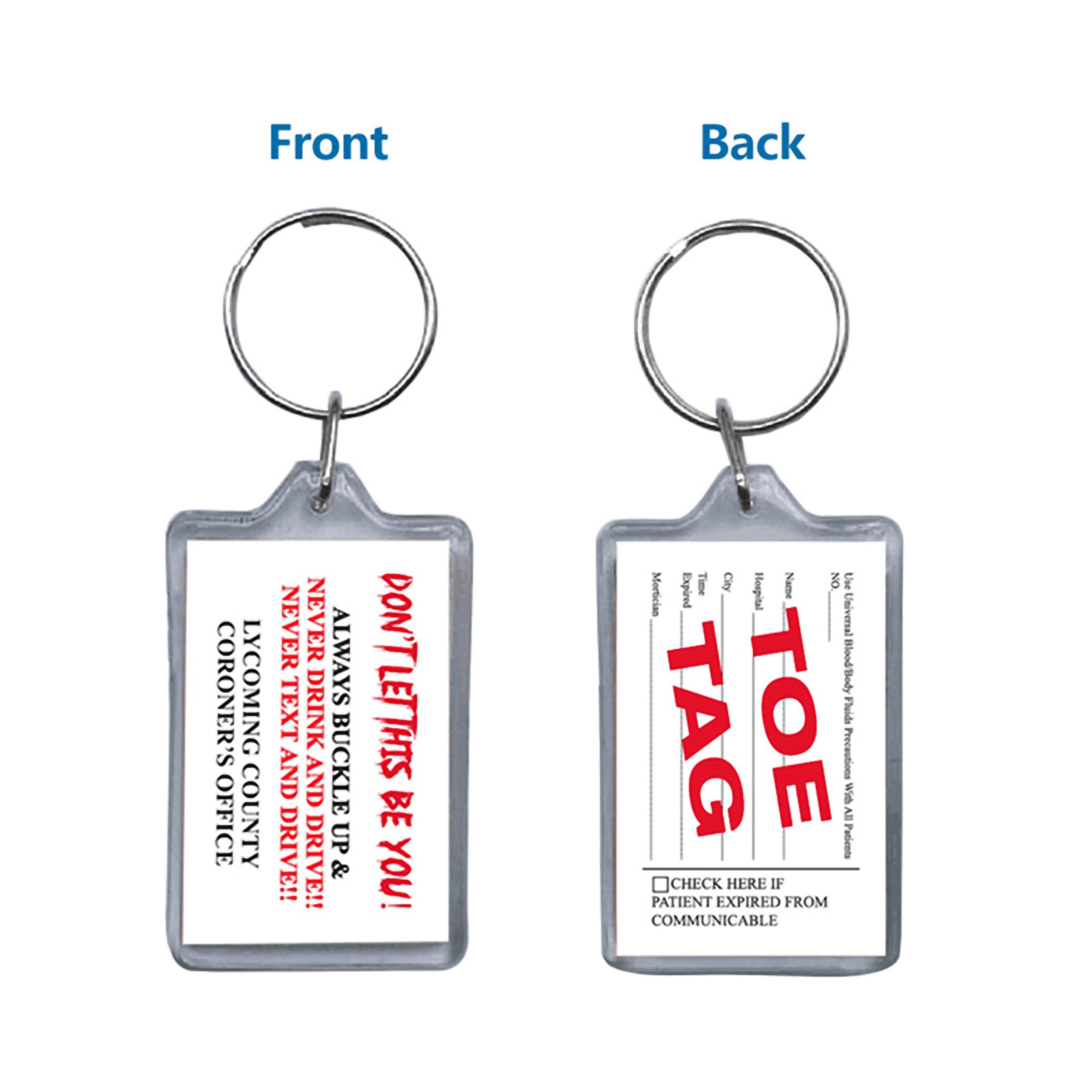 Plastic Photo Frame Keychain 1