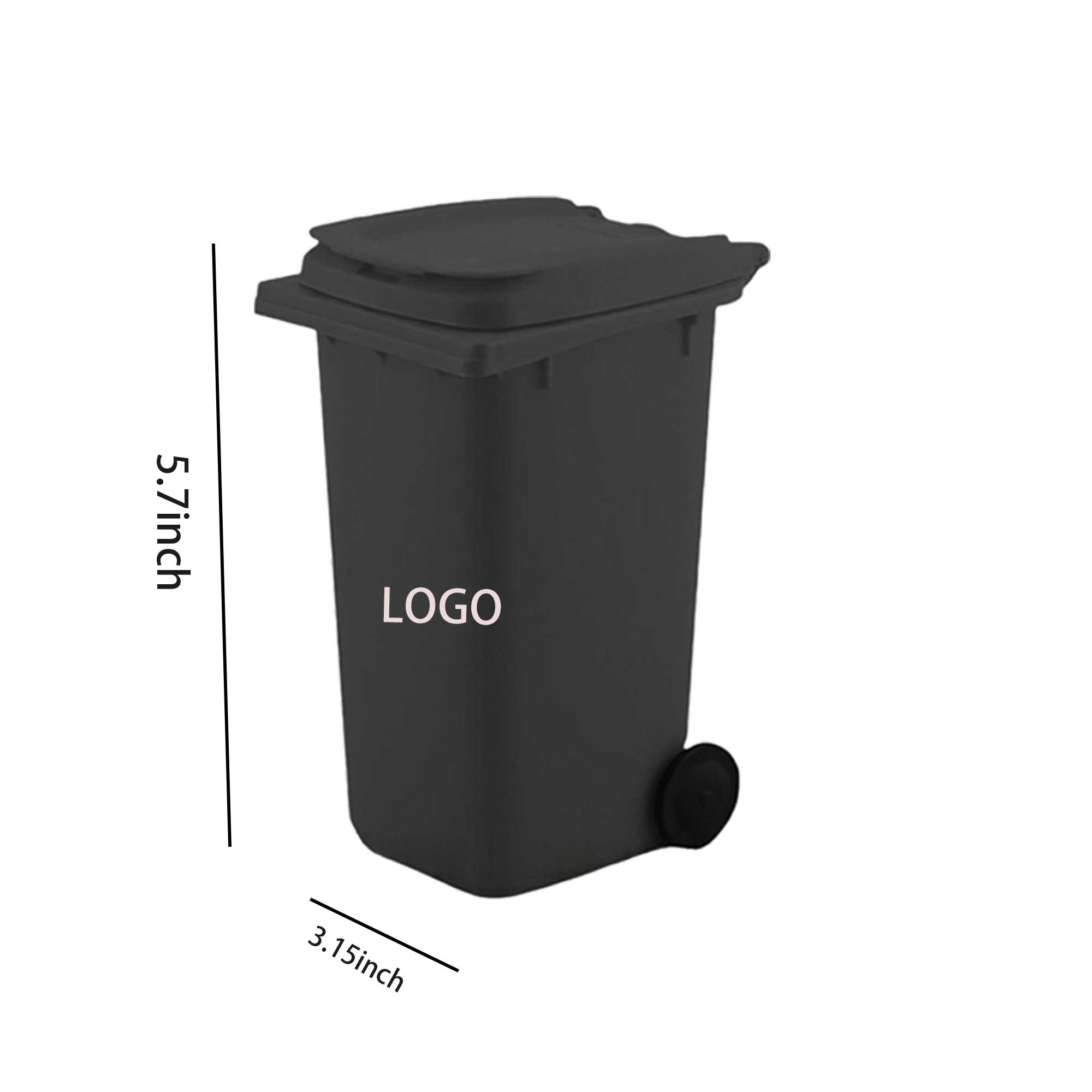 Small Plastic Desktop Wastebasket Pen Holder 3