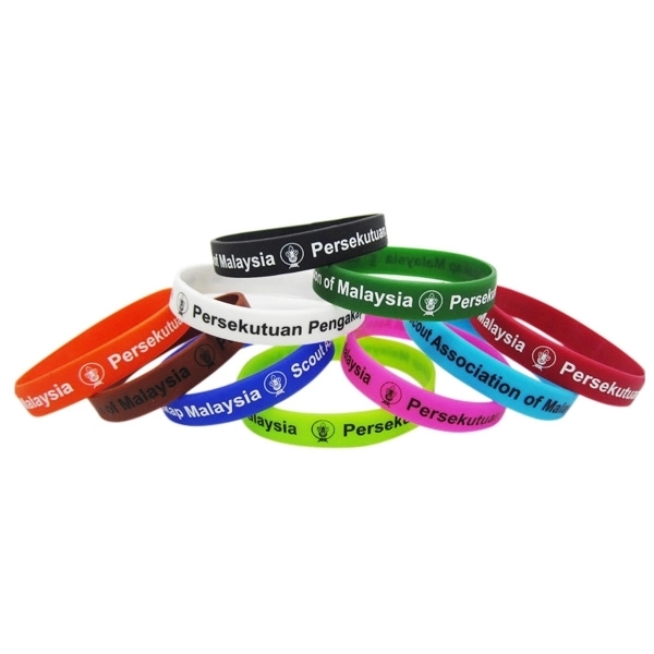 Screen Printed Silicone Bracelet 1
